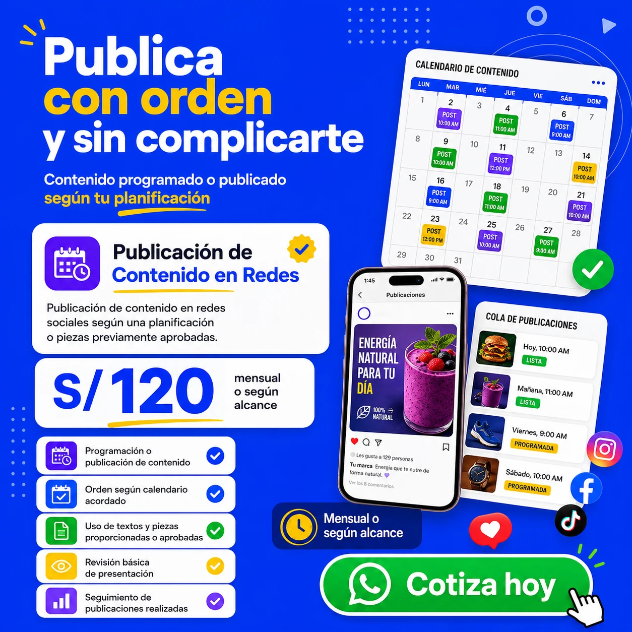Publicación de Contenido en Redes