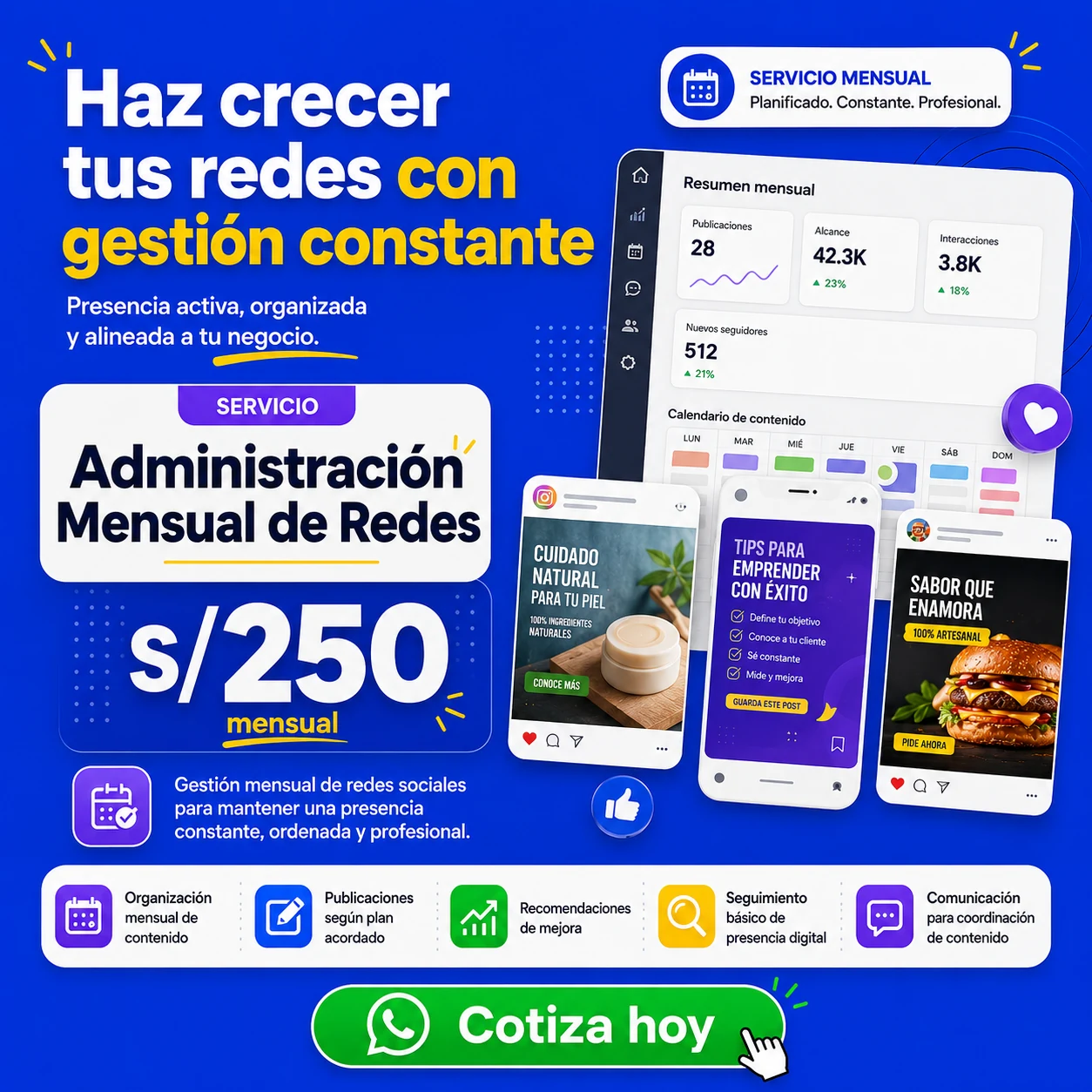 Administración Mensual de Redes