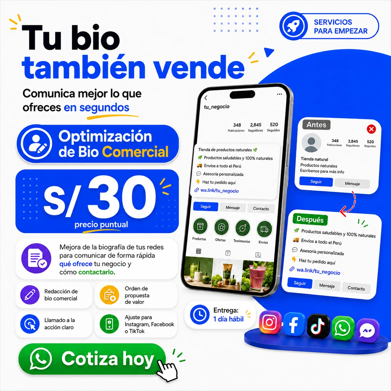 Optimización de Bio Comercial