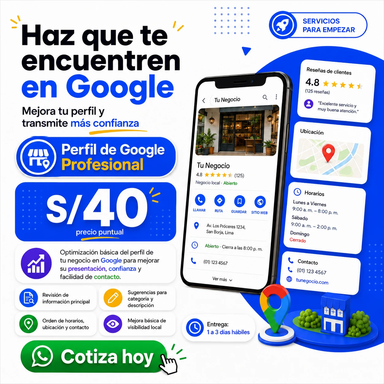 Perfil de Google Profesional
