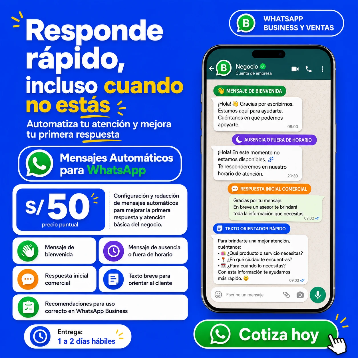 Mensajes Automáticos para WhatsApp