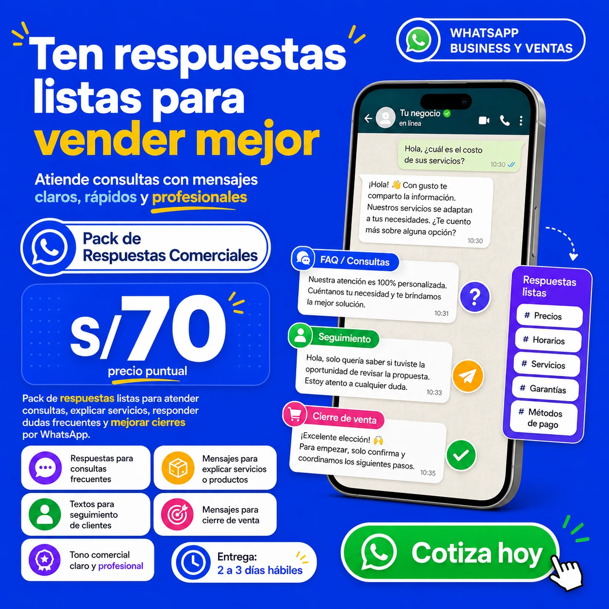 Pack de Respuestas Comerciales
